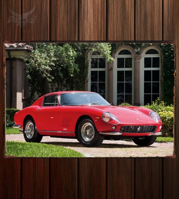 Металлическая табличка Ferrari 275 GTB Металлическая табличка Ferrari 275 GTB